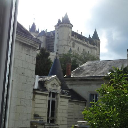 Vue Sur Chateau Et Loire Saumur Extérieur photo